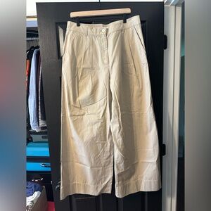 Loft Poplin Wide Leg Pants